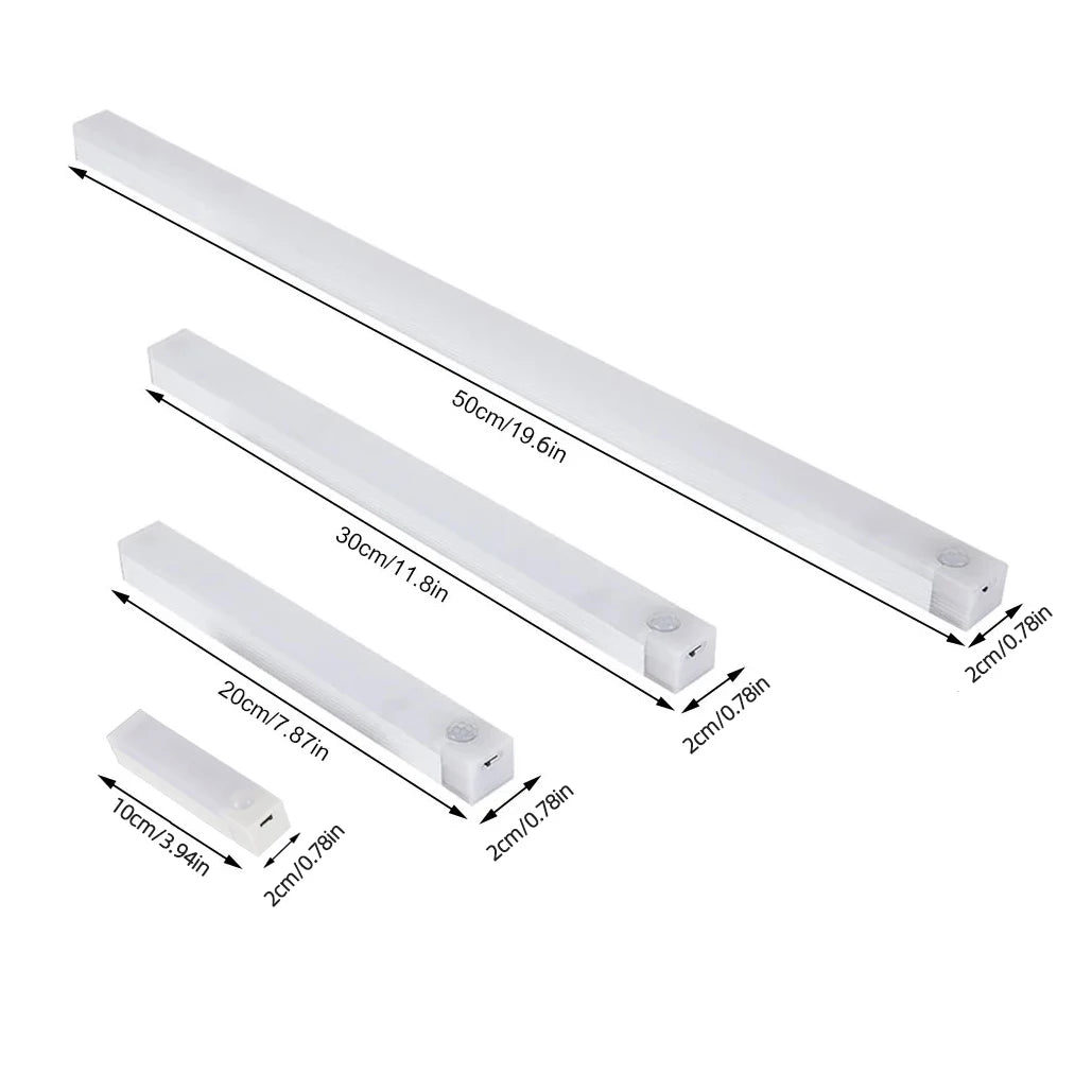 Motion Sensor Lamp Night Light Wireless LED USB Type C Rechargeable Lamp for Kitchen Cabinet Bedroom Wardrobe Staircase Lighting