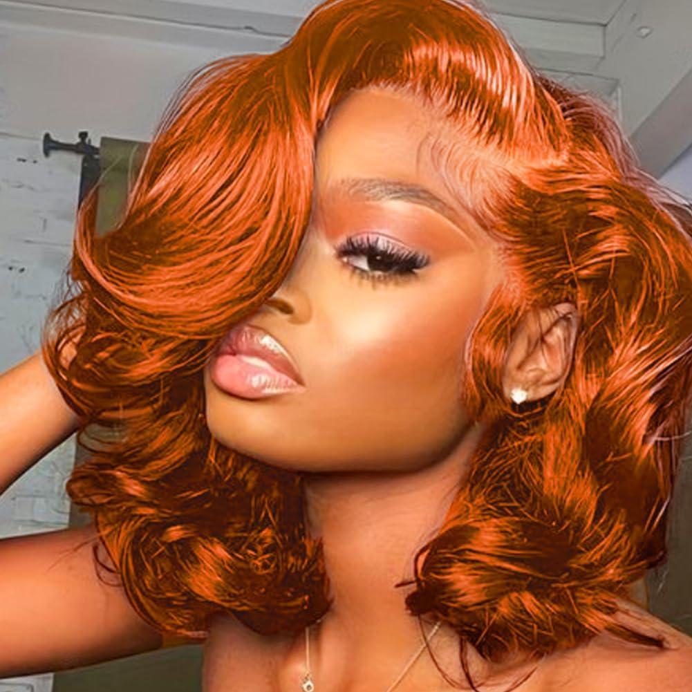 13x4 Body Wave Lace Front Wigs Human Hair Pre Plucked HD Transparent Lace Frontal Wig with Baby Hair 180% Density 9A Glueless Brazilian Virgin Human Hair Lace Front Wigs for Women Natural Black 22Inch