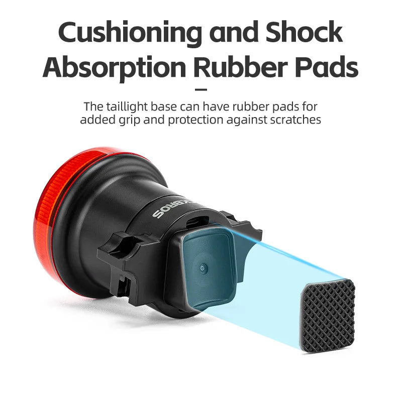 ROCKBROS Smart Bike Tail Light Bicycle Rear Lights IPX6 Waterproof Bike Lights for Night Riding with Type C Rechargeable