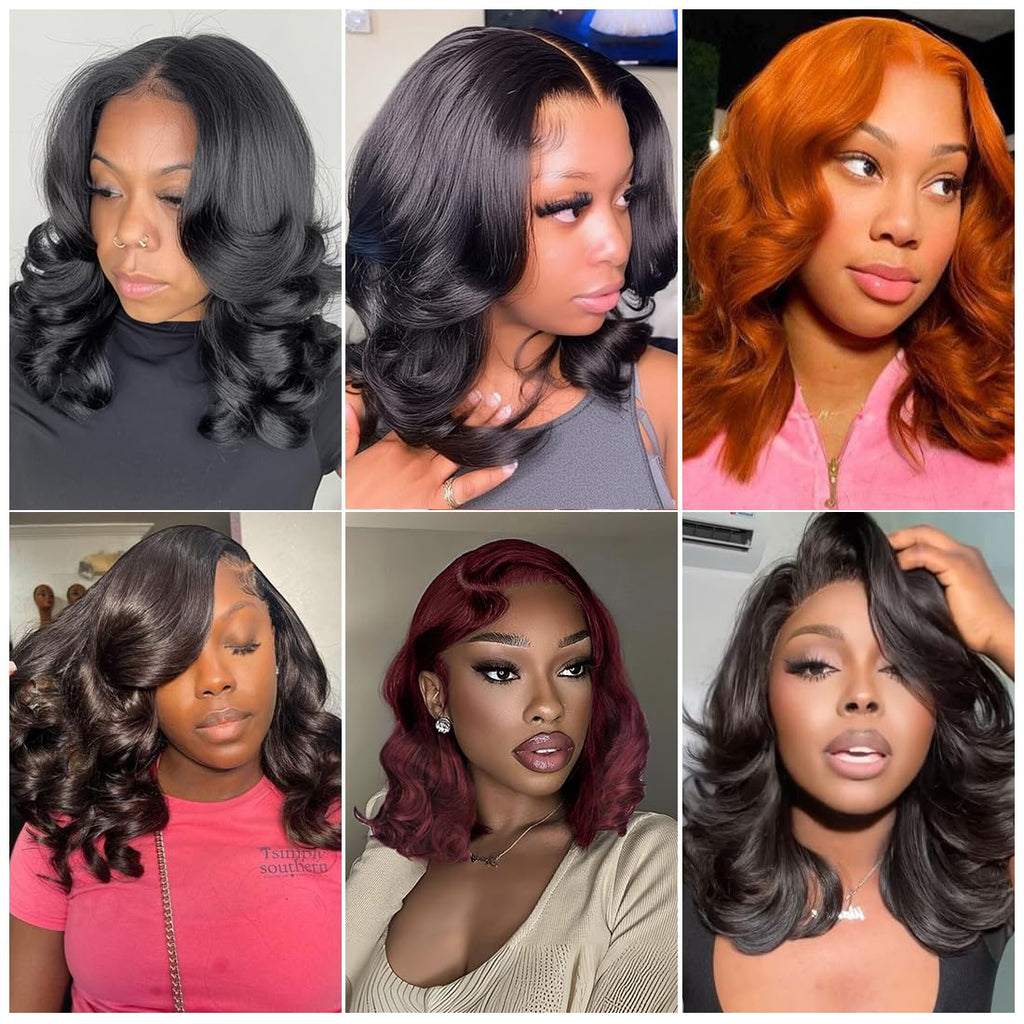 13x4 Body Wave Lace Front Wigs Human Hair Pre Plucked HD Transparent Lace Frontal Wig with Baby Hair 180% Density 9A Glueless Brazilian Virgin Human Hair Lace Front Wigs for Women Natural Black 22Inch