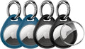 UNBREAKcable AirTag Holder for Apple - 4 Pack Air Tag Case with Keychain