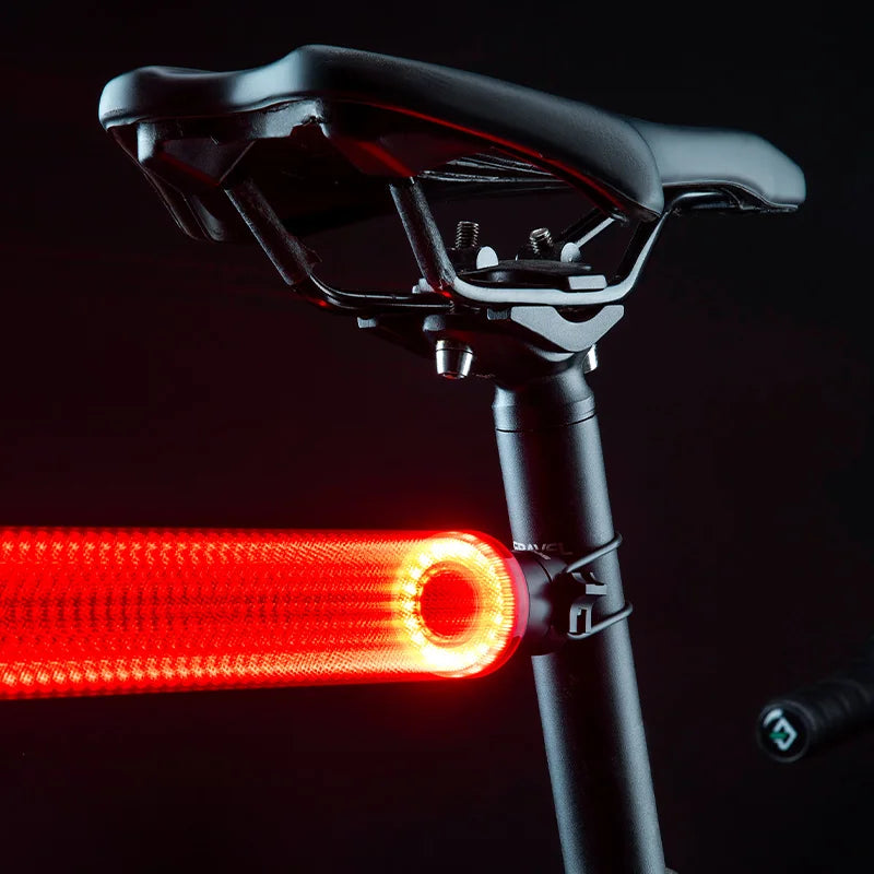 ROCKBROS Smart Bike Tail Light Bicycle Rear Lights IPX6 Waterproof Bike Lights for Night Riding with Type C Rechargeable